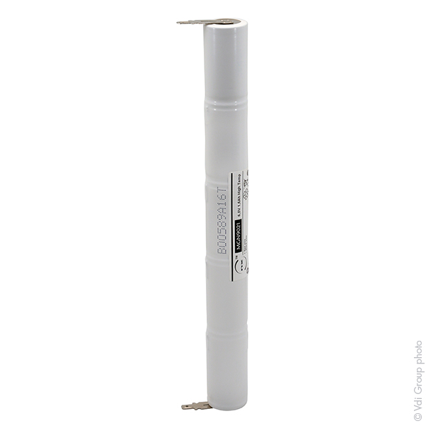 Unité(s) Batterie eclairage secours 5xSC ST4 HT 6V 1.6Ah Faston 4.8mm (+2.8mm)