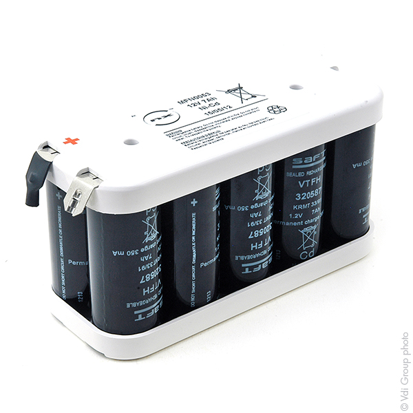 Pack(s) Batterie eclairage secours 10x F VT 10S1P ST2 12V 7Ah Cosse