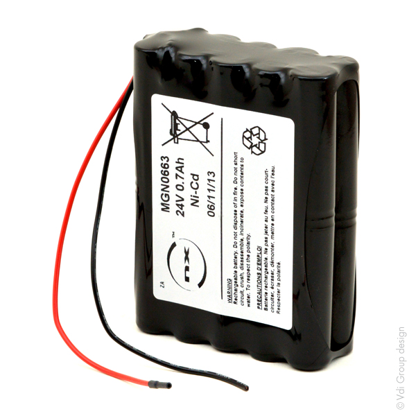 Pack(s) Batterie Nicd 20x AA 20S1P ST5 24V 700mAh F150