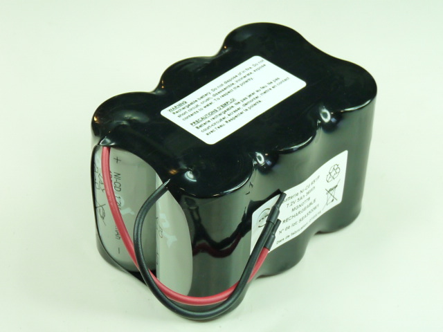 Pack(s) Batterie Nicd 6x D HD 6S1P ST2 7.2V 5Ah F100