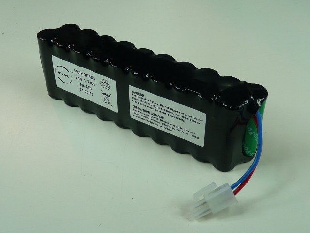 Pack(s) Batterie Nimh 20x AA 20S1P ST6 24V 1.7Ah AMP