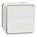 Mureva Styl - Bouton Poussoir - complet saillie - IP55 -IK08 connex auto - blanc