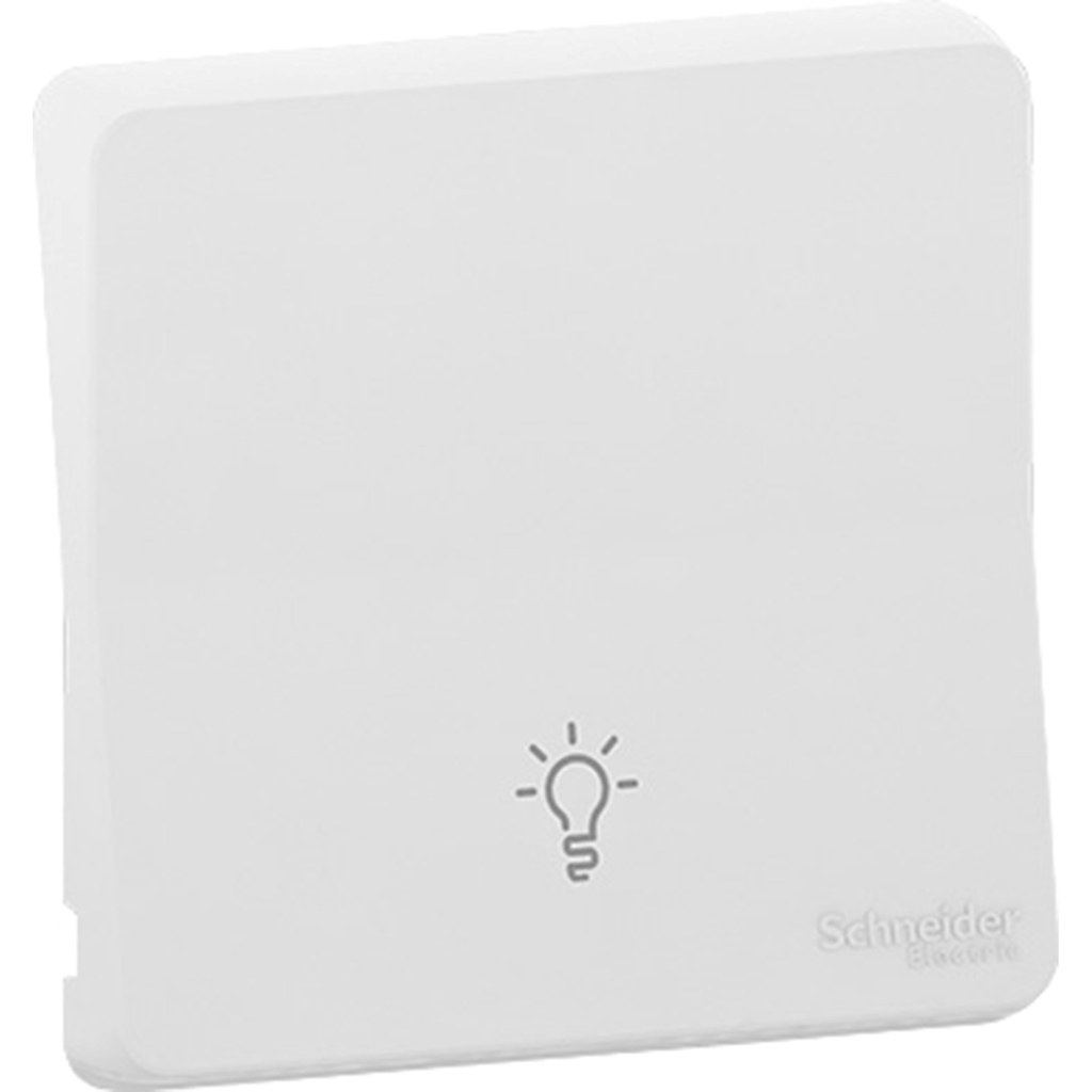 Mureva Styl - Enjoliveur avec symbôle lumière - IP55 - IK08 - blanc