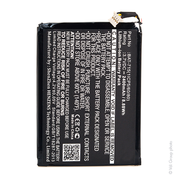 Batterie(s) Batterie tablette 3.7V 2400mAh
