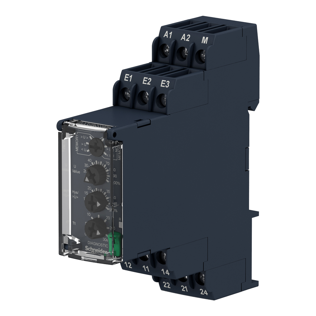 Harmony Control RM22 - relais sur/sous-tension - 5mV à 5V - 2OF - 24 à 240Vca/cc