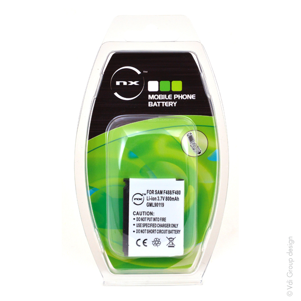 Blister(s) x 1 Batterie téléphone portable pour Samsung 3.7V 850mAh