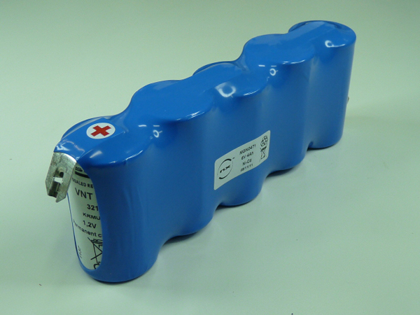 Pièce(s) Batterie eclairage secours 5x D VNT 5S1P ST1 6V 4.2Ah