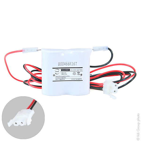 Batterie(s) Batterie eclairage secours 2xD ST1 + AMP 2.4V 4Ah