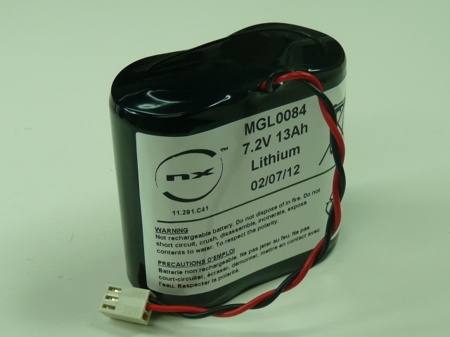 Pack(s) Batterie lithium 2x D LSH20 2S1P ST1 7.2V 13Ah Molex