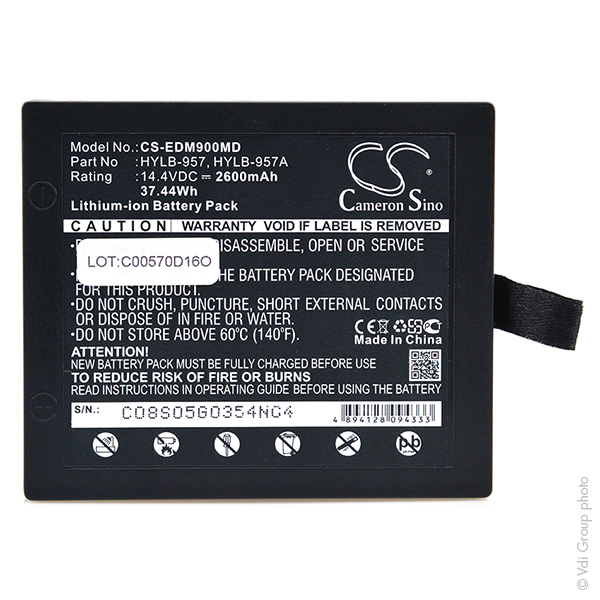 Batterie(s) Batterie médicale rechargeable 14.4V 2600mAh