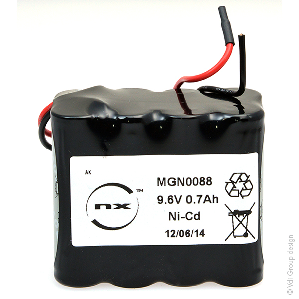 Pack(s) Batterie Nicd 8x AA 8S1P ST2 9.6V 700mAh F110