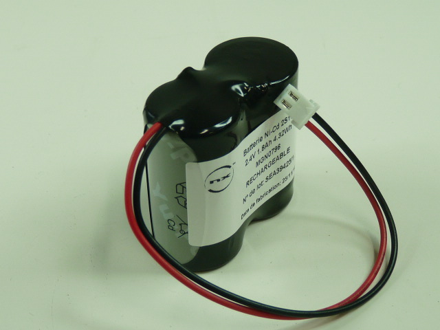 Pack(s) Batterie Nicd 2x SC 2S1P ST1 2.4V 1.8Ah JST