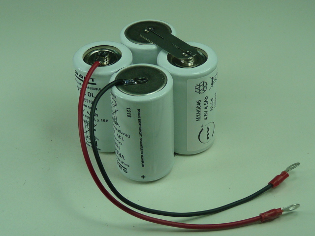 Pack(s) Batterie Nicd 4x D 4S1P ST2 4.8V 4500mAh Cosse