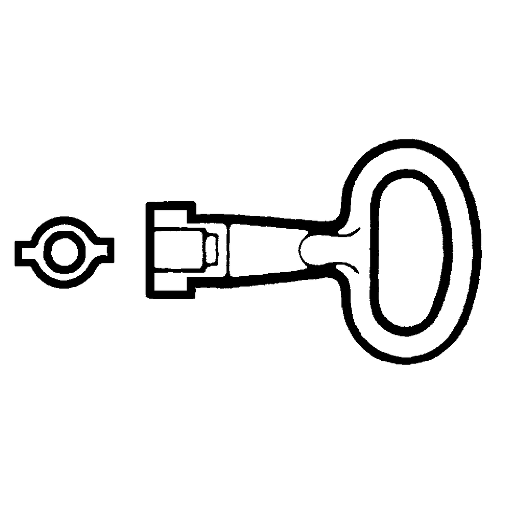PanelSeT - clé metallique - insert double barre - 5mm