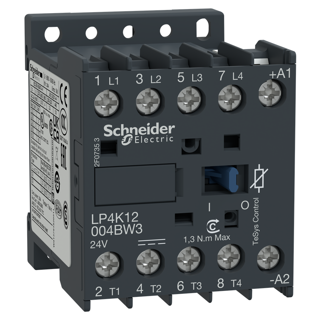 TeSys LP4K - contacteur - 4P - AC-1 440V - 20A - bobine 24Vcc