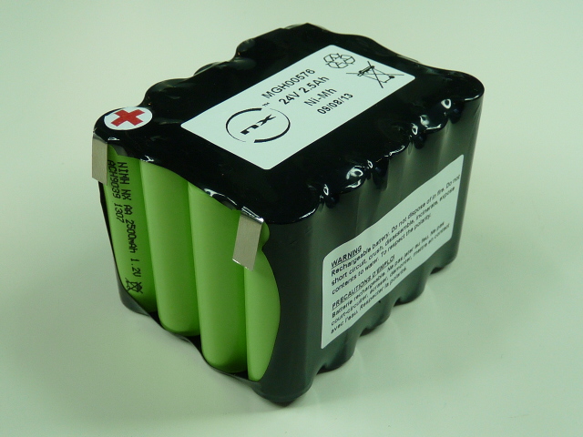 Pack(s) Batterie Nimh 20x AA 20S1P ST2 24V 2.5Ah T2