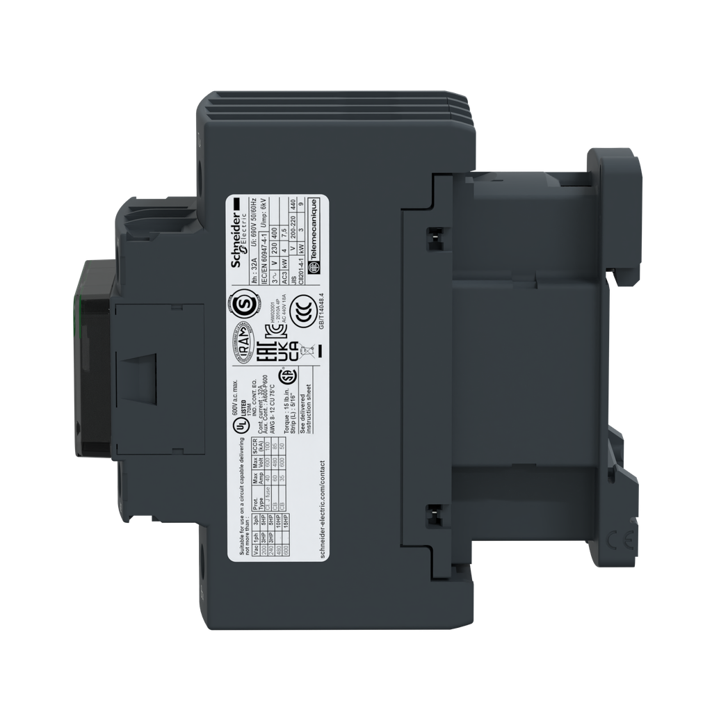 TeSys LC1D - contacteur - 4P - AC-1 440V - 32A - bobine 24Vcc