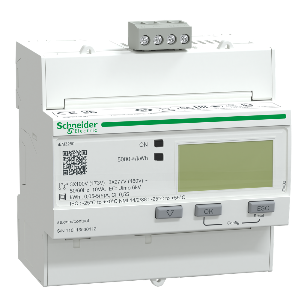 Acti9 iEM - compteur d'énergie tri - TI - Modbus