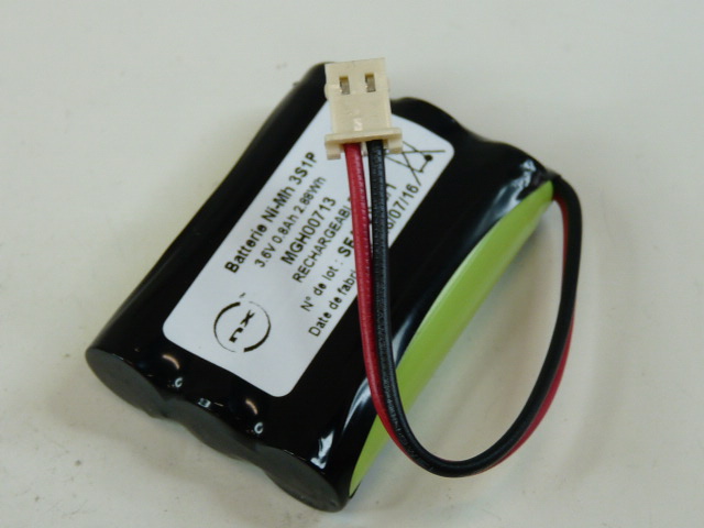Batterie(s) Batterie Nimh 3x AAA 3S1P ST1 3.6V 0.8Ah Molex