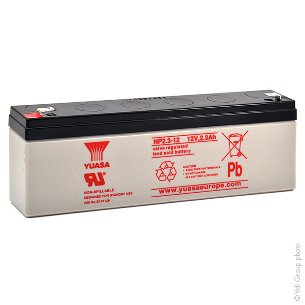 Batterie(s) Batterie plomb AGM YUASA NP2.3-12 12V 2.3Ah F4.8