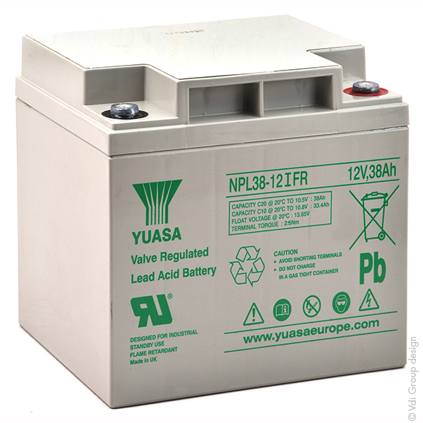 Batterie(s) Batterie plomb AGM YUASA NPL38-12IFR 12V 38Ah M5-F