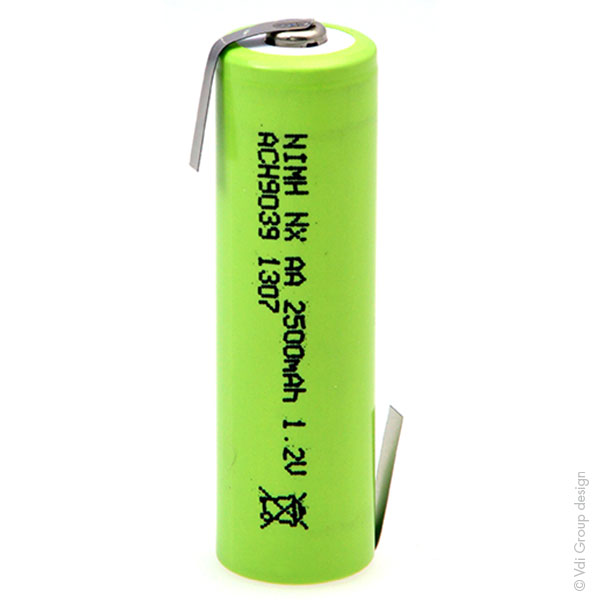 Pack(s) Accus Nimh industriels AA NX 1.2V 2500mAh HBL