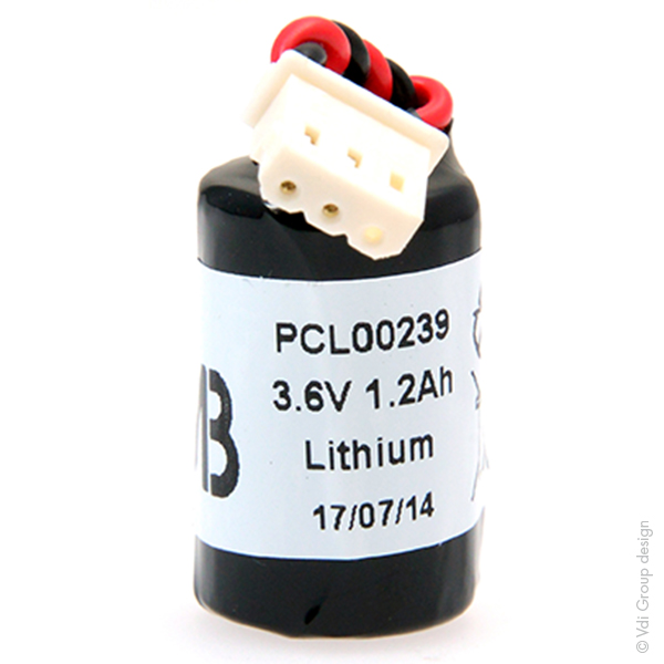 Pile(s) Pile lithium ER14250H 1/2AA Molex 5264 3.6V 1200mAh