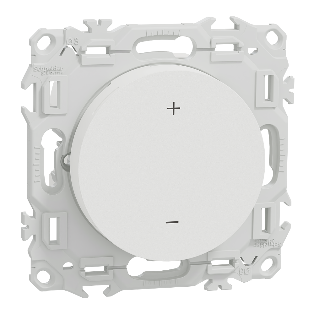 Wiser Odace - thermostat connecté filaire 2A zigbee - blanc craie