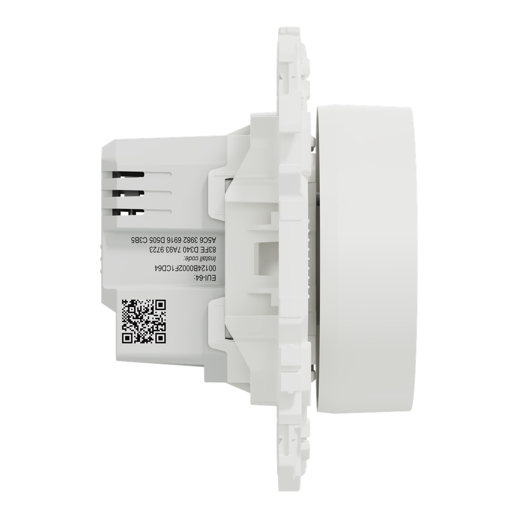 Wiser Odace - variateur rotatif connecté 2 ou 3 fils zigbee - blanc craie