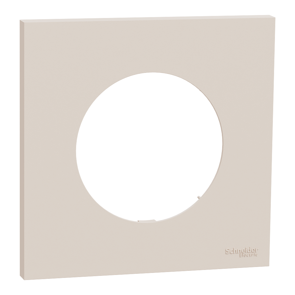 Odace - plaque de finition 1 poste - couleur Beige sable