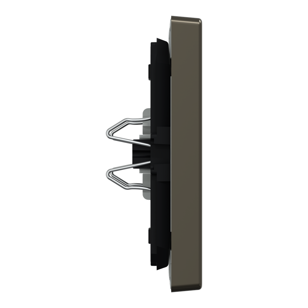 D-Life - enjoliveur pour commande double volets roulants - métal mocca