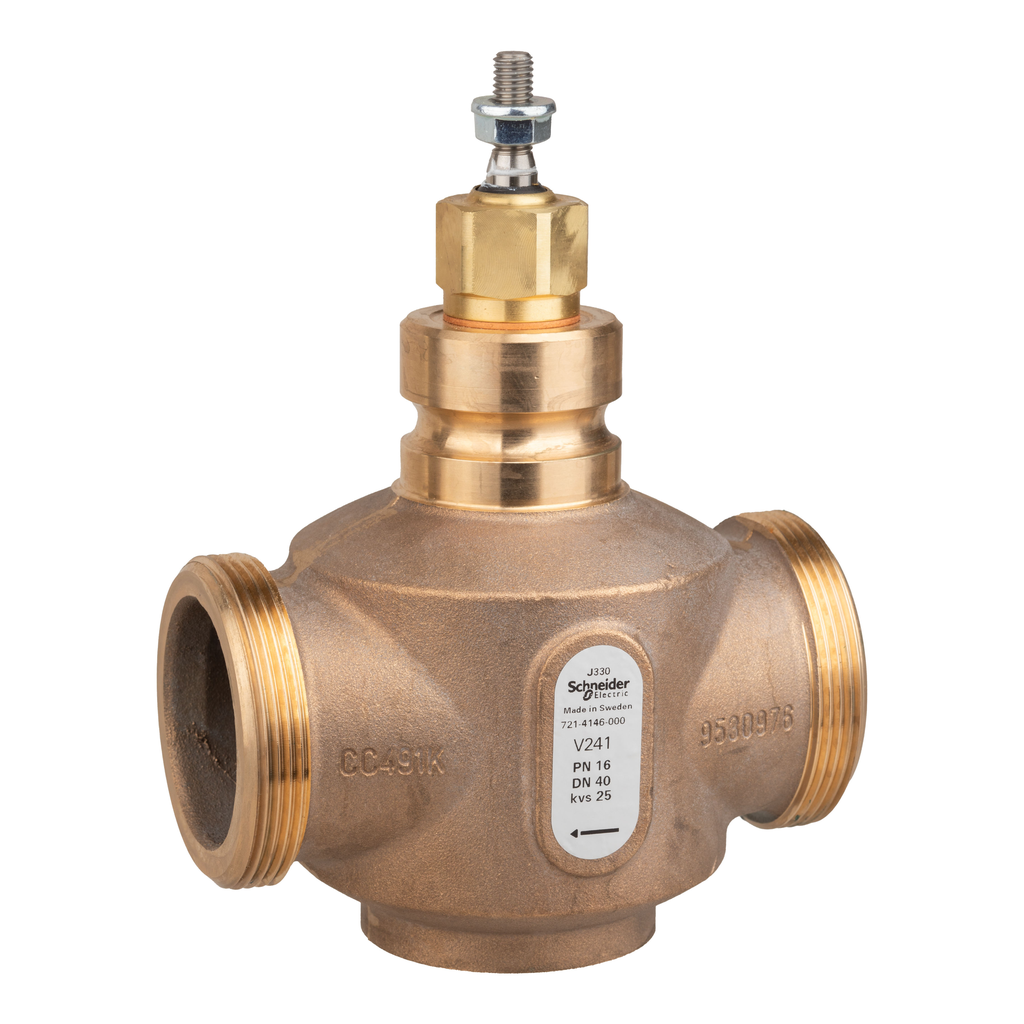 Vanne 2 voies bronze filetée PN16 DN40 Kv25