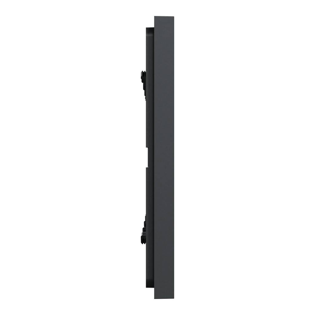 Unica Déco Essentielle - Plaque de finition - Anthracite - 4 postes horiz vert