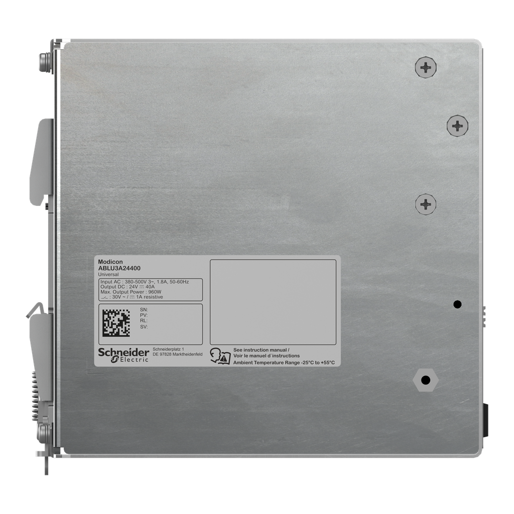 Modicon - Alimentation - Sortie 24 VDC - 40A - 3 Phases - Universelle