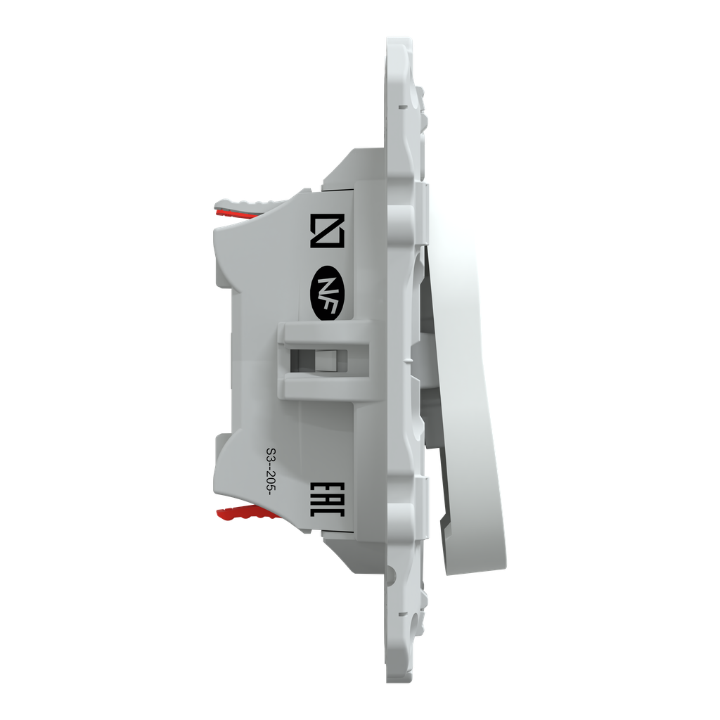 Ovalis - interrupteur permutateur - 10AX - Blanc
