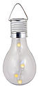 BULB LIGHT: lampe solaire 4 mini LED. Forme ampoule