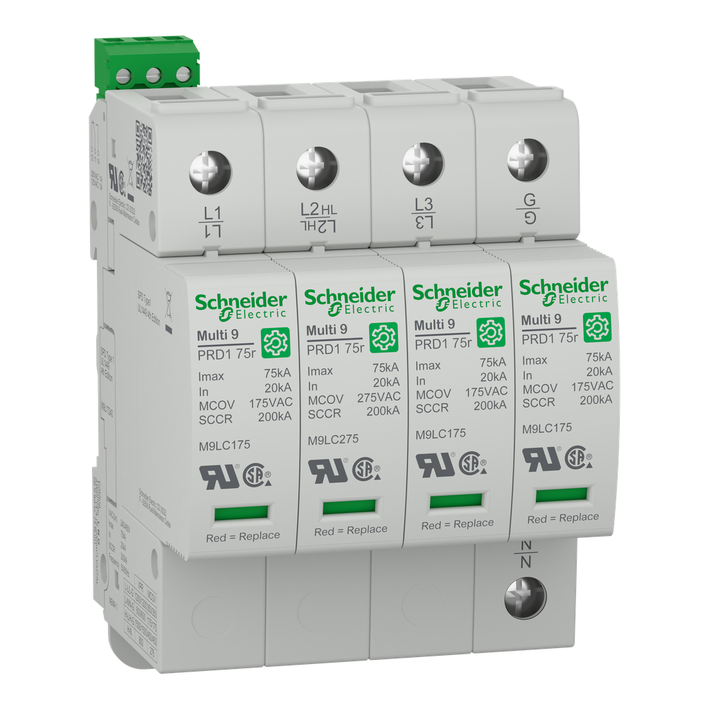 Multi 9 PRD1 75r 4P T1 120/240V Parafoudre debro UL1449