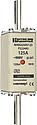 Fusible NH0 gG 500VAC 125A pattes non isolées Double indicateur