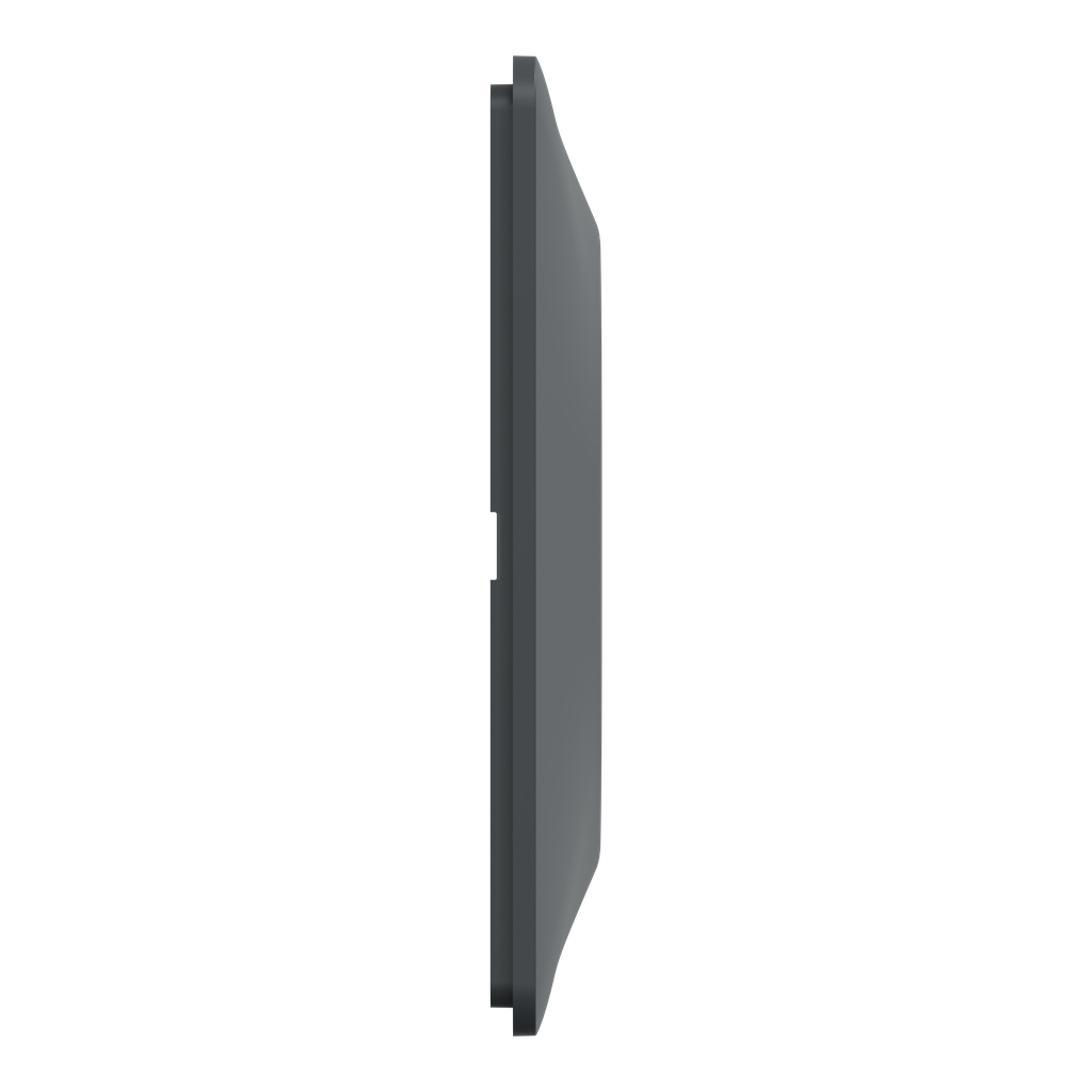 Ovalis - Plaque de finition - 2 postes Horizontal - entraxe 71 mm - Anthracite