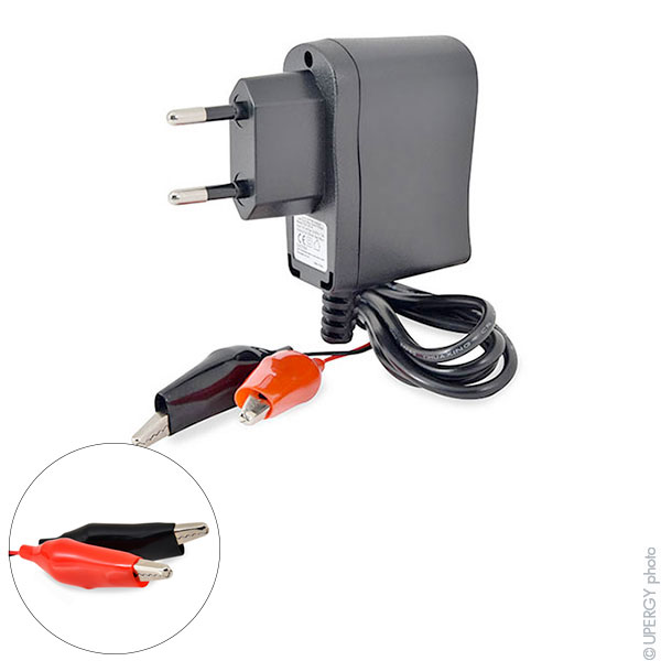 Unité(s) Chargeur plomb NX 4V/0.5A 110-230V - pinces crocodiles (Intelligent)