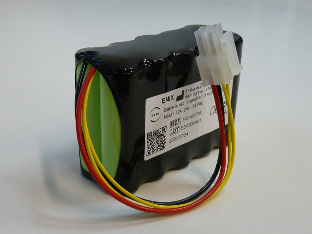 Pack(s) Batterie médicale rechargeable 10x AA 10S1P ST2 12V 2Ah MOLEX