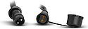 GUIRLANDE FORAINE CABLE PLAT NOIR 10M 10 DOUILLES B22 + AMPOULES