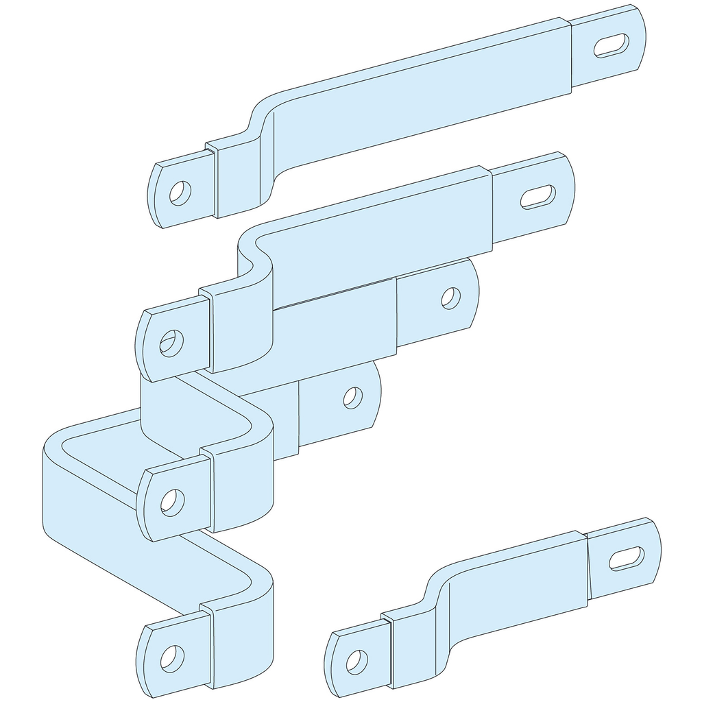 PrismaSeT P - Liaison JdBV NSX400/630 - horizont. fixe maneton - 4P