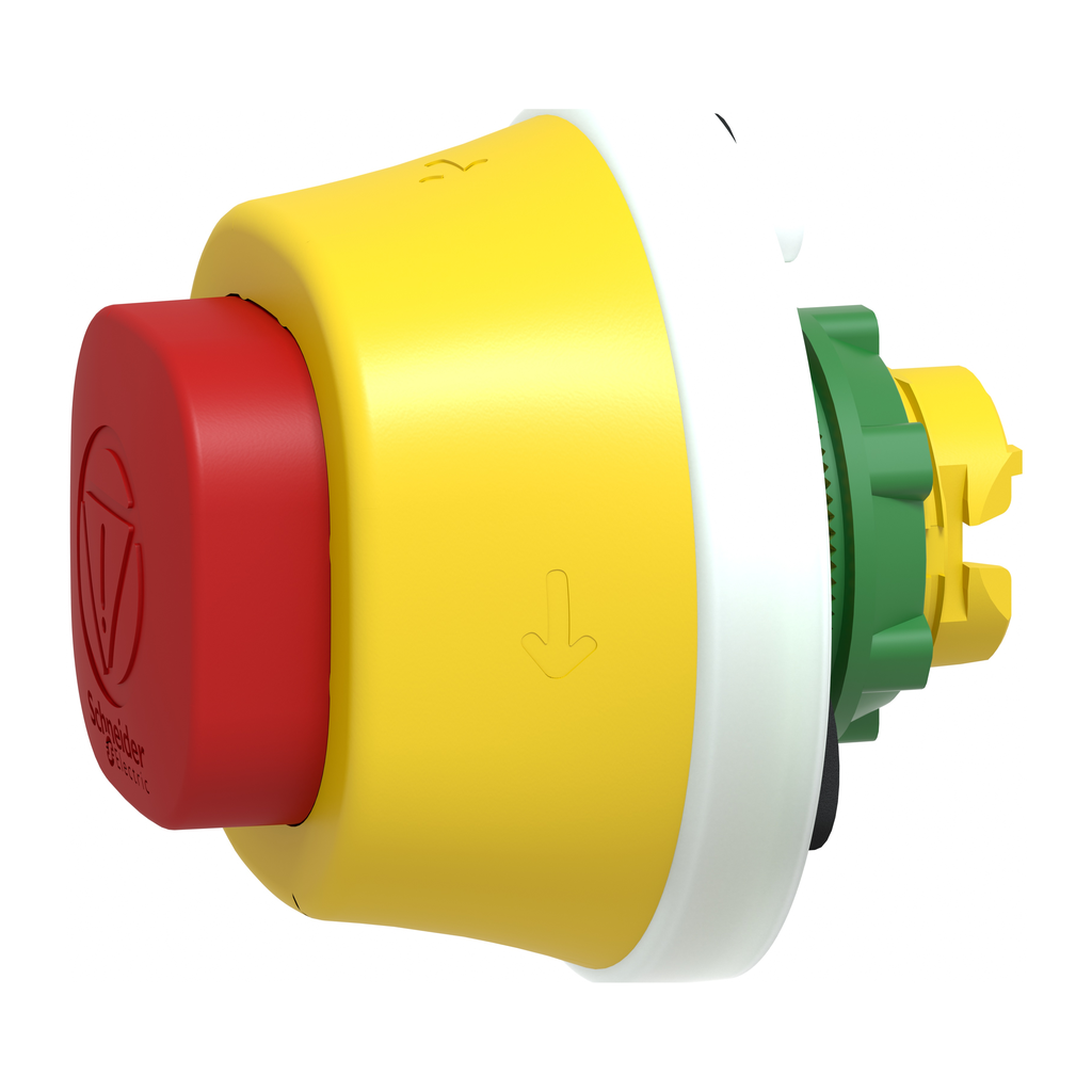 Harmony XB5 - tête bouton arrêt d'urgence lumin - pousser tourner - rouge - 120V