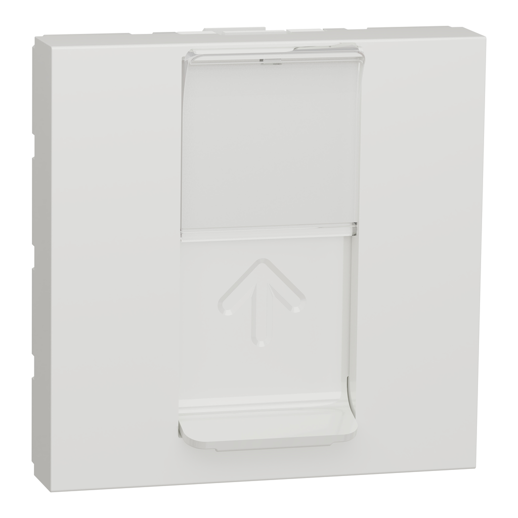 Unica - prise pour 1 RJ45 Keystone/Systimax - 2 mod Blanc - méca seul