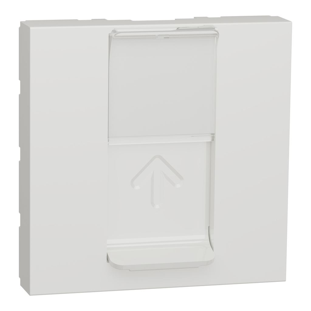 Unica - prise pour 1 RJ45 S-One - 2 mod - Blanc antibactérien - méca seul