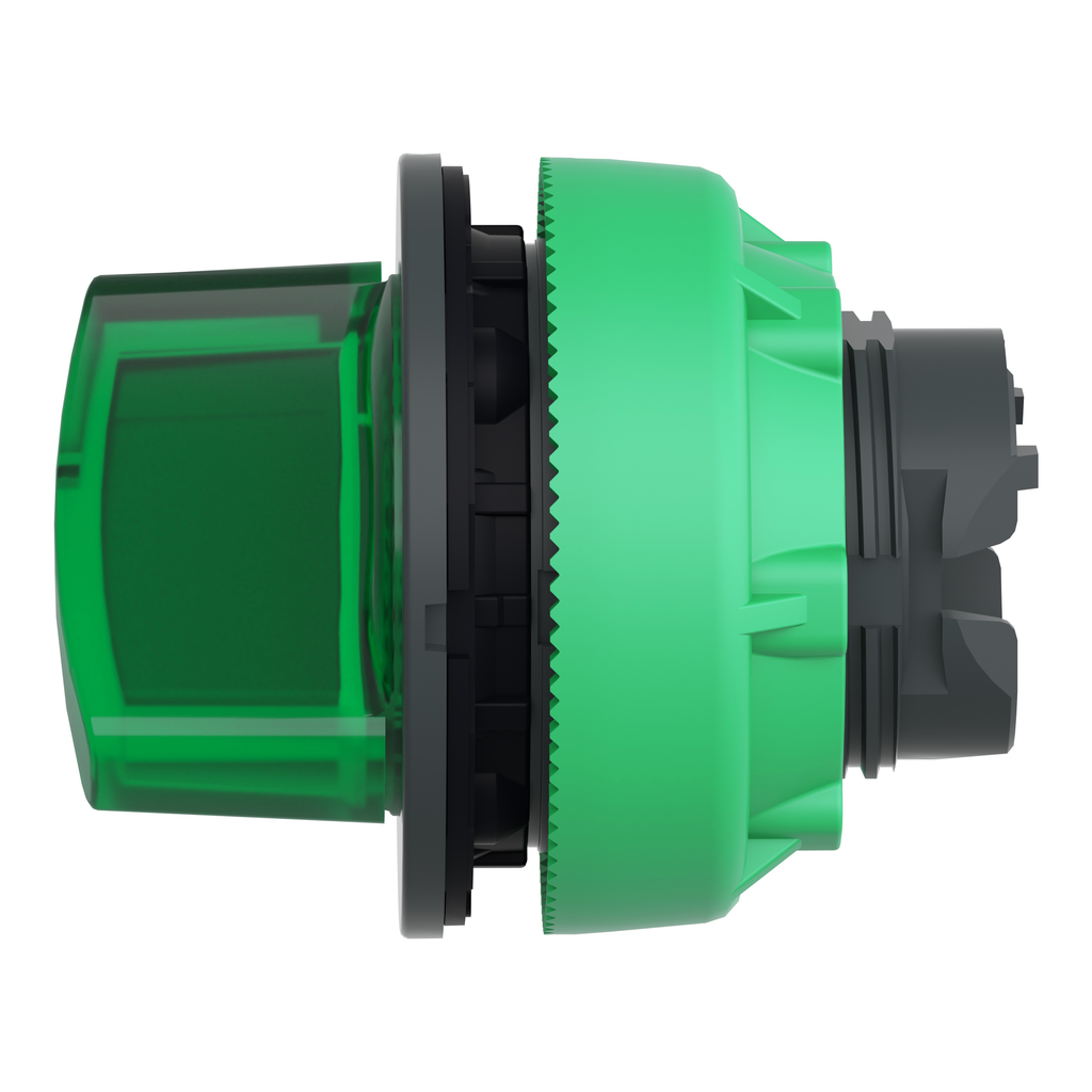Harmony XB5 - tête bouton à manette lumineux - flush - 2 pos fix - vert