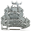 TOPJOB'S Borne 2 étages 2,5 (4) mm² / Gris-Gris / Support