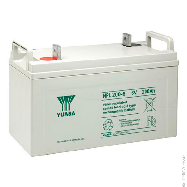 Batterie(s) Batterie plomb AGM YUASA NPL200-6 6V 200Ah M10-M