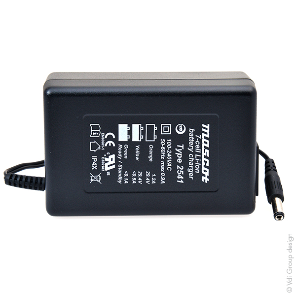 Unité(s) Chargeur lithium-ion Mascot 2541LI 7S 29.4V/ 1.2A 230V - Sortie 5.5 x 2